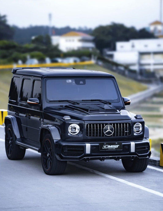Mercedes Benz G63 AMG W463 W464 2019-ON with Aftermarket Parts - Pre-preg Carbon Fiber FRP Front Lip Splitter from CMST Tuning