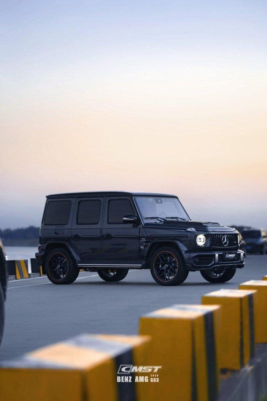 Mercedes Benz G63 AMG W463 W464 2019-ON with Aftermarket Parts - Pre-preg Carbon Fiber FRP Front Lip Splitter from CMST Tuning