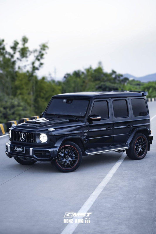 Mercedes Benz G63 AMG W463 W464 2019-ON with Aftermarket Parts - Pre-preg Carbon Fiber FRP Front Lip Splitter from CMST Tuning