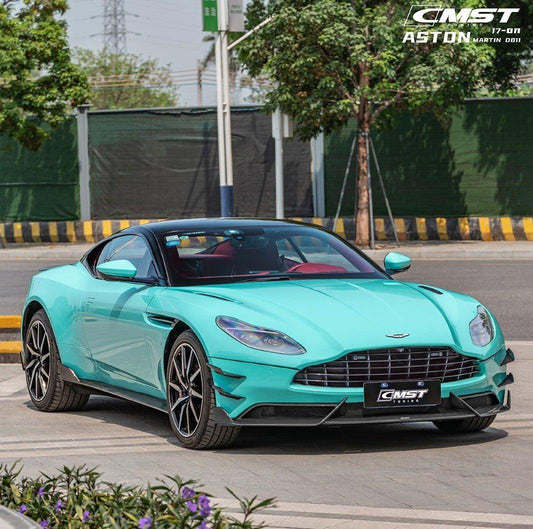 Aston Martin DB11 V8 V12 2017 2018 2019 2020 2021 2022 2023 with Aftermarket Parts - Front Lip Pre-preg Carbon Fiber from CMST Tuning