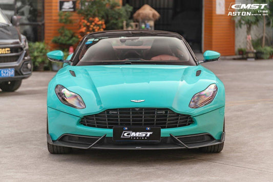 Aston Martin DB11 V8 V12 2017 2018 2019 2020 2021 2022 2023 with Aftermarket Parts - Front Lip Pre-preg Carbon Fiber from CMST Tuning