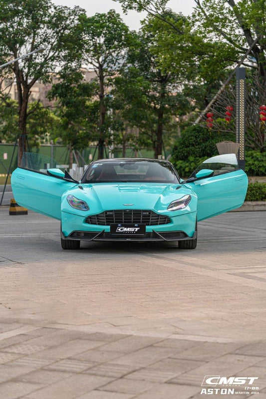 Aston Martin DB11 V8 V12 2017 2018 2019 2020 2021 2022 2023 with Aftermarket Parts - Front Lip Pre-preg Carbon Fiber from CMST Tuning