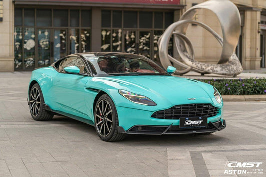 Aston Martin DB11 V8 V12 2017 2018 2019 2020 2021 2022 2023 with Aftermarket Parts - Front Lip Pre-preg Carbon Fiber from CMST Tuning