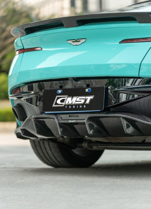 Aston Martin DB11 V8 V12 2017 2018 2019 2020 2021 2022 2023 with Aftermarket Parts - Rear Diffuser Pre-preg Carbon Fiber from CMST Tuning