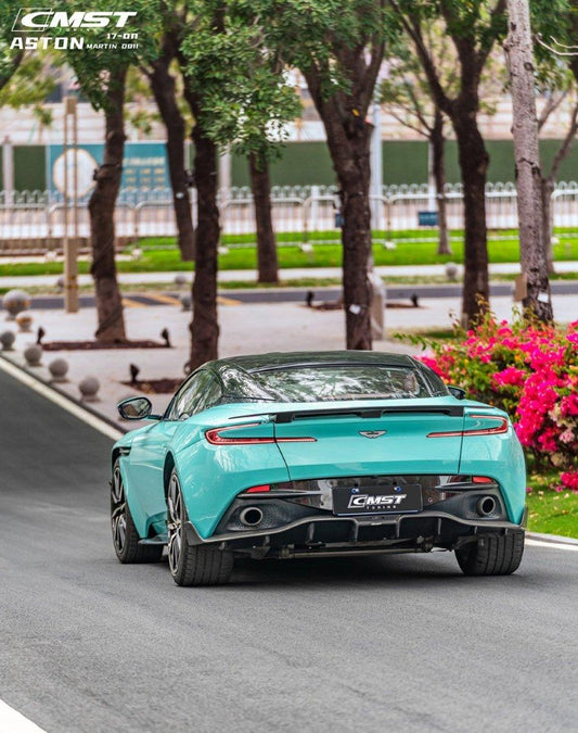 Aston Martin DB11 V8 V12 2017 2018 2019 2020 2021 2022 2023 with Aftermarket Parts - Rear Diffuser Pre-preg Carbon Fiber from CMST Tuning