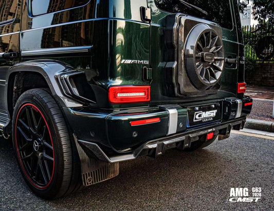 Mercedes Benz G63 AMG G550 W463 W464 2019-ON with Aftermarket Parts - Pre-preg Carbon Fiber FRP Rear Diffuser from CMST Tuning