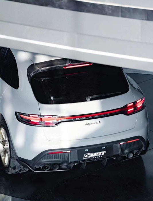 Porsche Macan 95B.3 Base/S/T 2022 2023 2024 2025 with Aftermarket Parts - Rear Diffuser Carbon Fiber / FRP from CMST Tuning