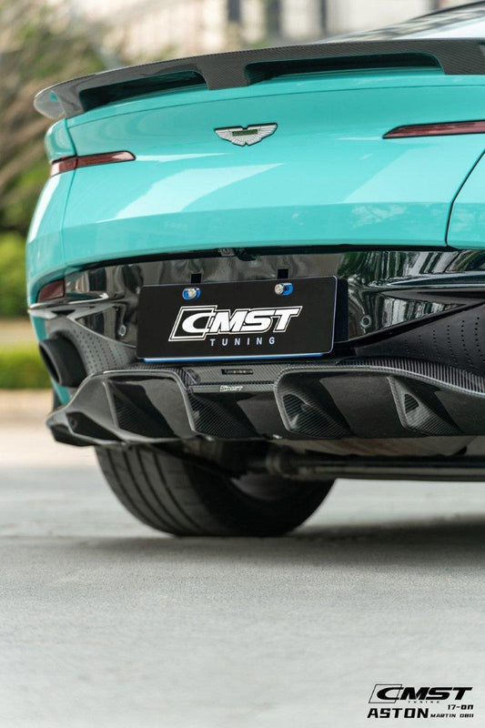 Aston Martin DB11 V8 V12 2017 2018 2019 2020 2021 2022 2023 with Aftermarket Parts - Rear Spoiler Pre-preg Carbon Fiber from CMST Tuning