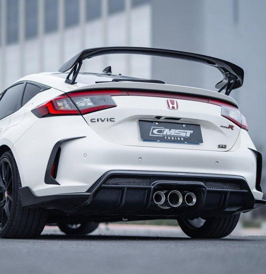 Honda Civic Type-R FL5 2023-ON with Aftermarket Parts - Pre-preg Carbon Fiber/FRP Rear Wing from CMST Tuning