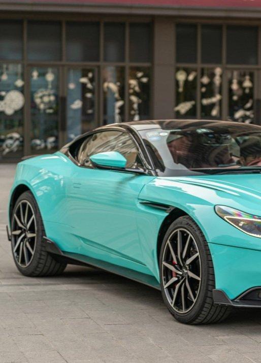 Aston Martin DB11 V8 V12 2017 2018 2019 2020 2021 2022 2023 with Aftermarket Parts - Side Skirts Pre-preg Carbon Fiber from CMST Tuning