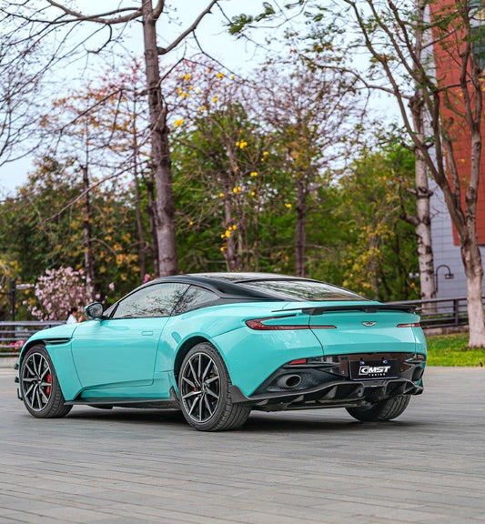 Aston Martin DB11 V8 V12 2017 2018 2019 2020 2021 2022 2023 with Aftermarket Parts - Side Skirts Pre-preg Carbon Fiber from CMST Tuning
