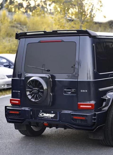 Mercedes Benz G-Class G63 AMG G550 W463A W464 2019 2020 2021 2022 2023 2024 with Aftermarket Parts - Spare Tire Cover Carbon Fiber / FRP from CMST Tuning