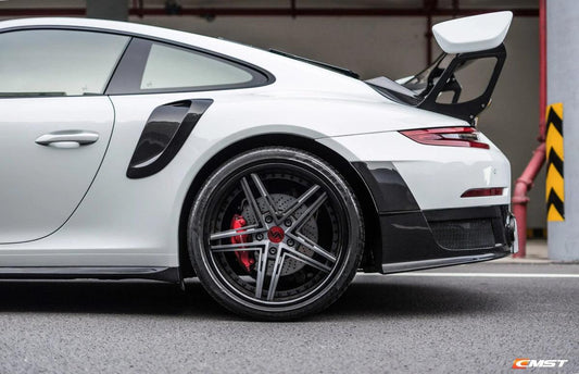 Porsche 991 991.1 991.2
Carerra Base/S/T/4/4S/GTS/Turbo/Turbo S 2012-2016 with Aftermarket Parts - GT2RS 991.1 & 991.2 Style Full FRP & Vacuumed Carbon Rear Trunk Lid & Wing from CMST Tuning