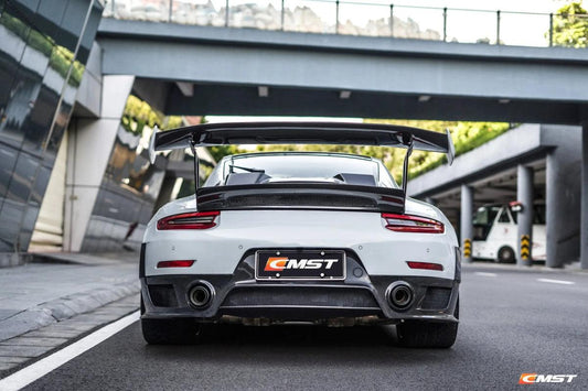 Porsche 991 991.1 991.2
Carerra Base/S/T/4/4S/GTS/Turbo/Turbo S 2012-2016 with Aftermarket Parts - GT2RS 991.1 & 991.2 Style Full FRP & Vacuumed Carbon Rear Trunk Lid & Wing from CMST Tuning