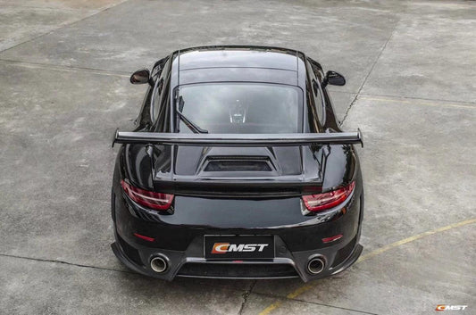 Porsche 991 991.1 991.2
Carerra Base/S/T/4/4S/GTS/Turbo/Turbo S 2012-2016 with Aftermarket Parts - GT2RS 991.1 & 991.2 Style Full FRP & Vacuumed Carbon Rear Trunk Lid & Wing from CMST Tuning