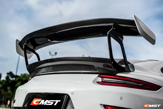 Porsche 991 991.1 991.2
Carerra Base/S/T/4/4S/GTS/Turbo/Turbo S 2012-2016 with Aftermarket Parts - GT2RS 991.1 & 991.2 Style Full FRP & Vacuumed Carbon Rear Trunk Lid & Wing from CMST Tuning