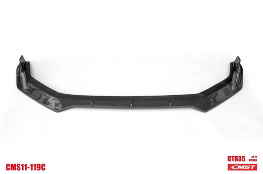 Nissan GTR Nismo Black Edition Track Eidtion Premium Base 2008-2016 (for installation on 2017-2024 vehicles, 2008-2016 hood is recommended) with Aftermarket Parts - Stage 2 Style Front Bumper & Lip (Undertray & DRL included) Carbon Fiber / FRP from CMST Tuning