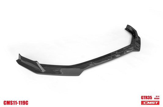 Nissan GTR Nismo Black Edition Track Eidtion Premium Base 2008-2016 (for installation on 2017-2024 vehicles, 2008-2016 hood is recommended) with Aftermarket Parts - Stage 2 Style Front Bumper & Lip (Undertray & DRL included) Carbon Fiber / FRP from CMST Tuning