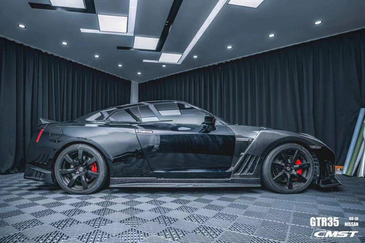 Nissan GTR Nismo T-Spec Black Edition Track Eidtion Premium Pure 2008-2023 with Aftermarket Parts - Stage 2 Style Rear Bumper & Diffuser Carbon Fiber / FRP from CMST Tuning