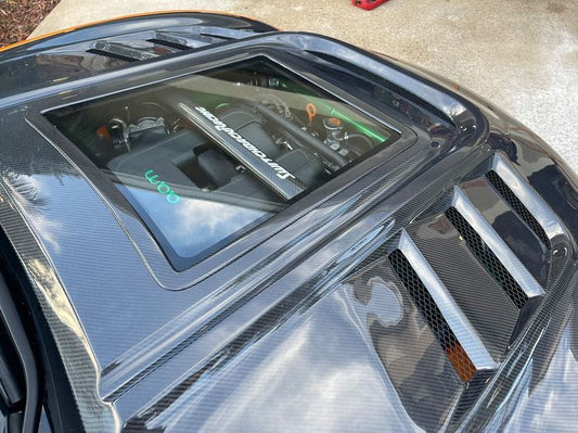 Infiniti G37 G37x IPL Anniversary Journey Sport X Base 2008 2009 2010 2011 2012 2013 & Q60 Journey Sport S Base 2014 2015 with Aftermarket Parts - Hood Bonnet Carbon Fiber / FRP from CMST Tuning