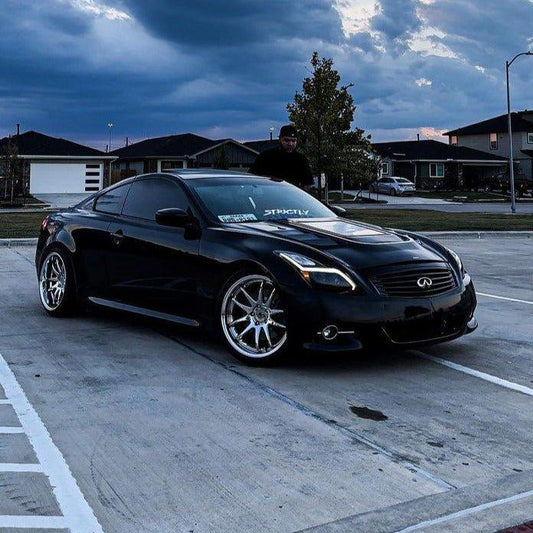 Infiniti G37 G37x IPL Anniversary Journey Sport X Base 2008 2009 2010 2011 2012 2013 & Q60 Journey Sport S Base 2014 2015 with Aftermarket Parts - Hood Bonnet Carbon Fiber / FRP from CMST Tuning