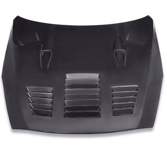 Nissan GTR Nismo Black Edition Track Eidtion Premium Base 2008-2016 (for installation on 2017-2024 vehicles, 2008-2016 front bumper is recommended) with Aftermarket Parts - TR Style Hood Bonnet Carbon Fiber / FRP from CMST Tuning