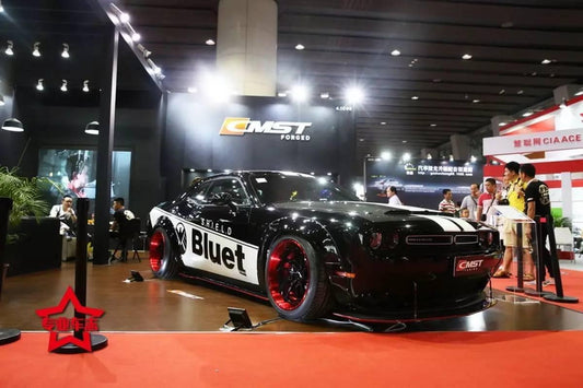 Dodge Challenger Hellcat T/A Scat Pack 392 SRT R/T SXT SE 2008-2023 with Aftermarket Parts - Widebody Wheel Arches Carbon Fiber / FRP from CMST Tuning