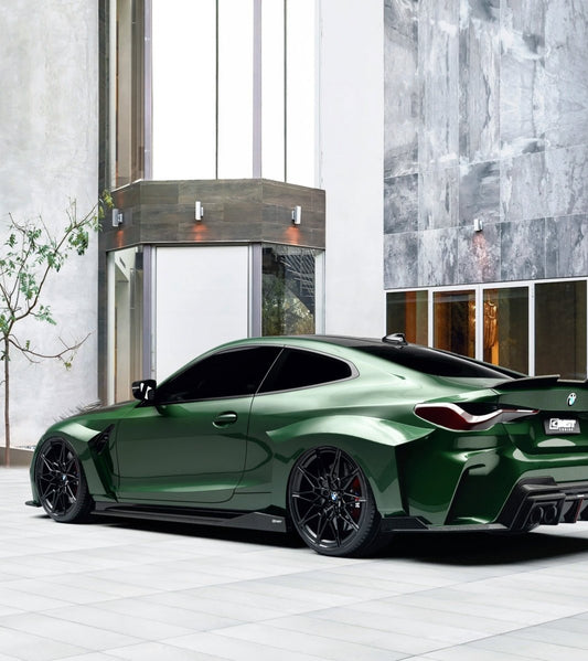 BMW M4 / M4C / M4CS G82 2021 ON (This product is desigend to work with the "CMST Bumper Kit" only, it does not fit the OEM Bumper.) with Aftermarket Parts - Carbon Fiber & FRP Widebody Wheel Arches from CMST Tuning