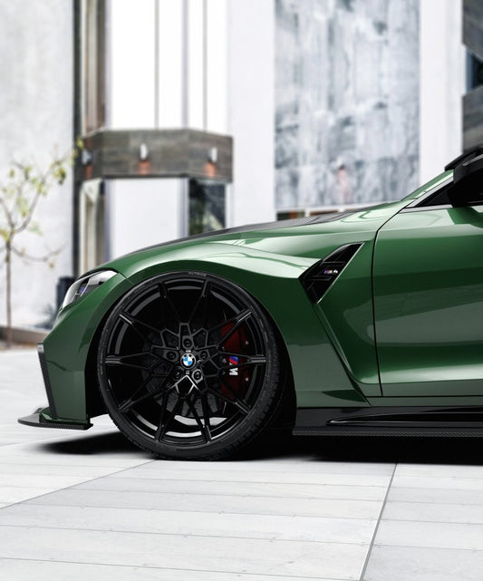 BMW M4 / M4C / M4CS G82 2021 ON (This product is desigend to work with the "CMST Bumper Kit" only, it does not fit the OEM Bumper.) with Aftermarket Parts - Carbon Fiber & FRP Widebody Wheel Arches from CMST Tuning