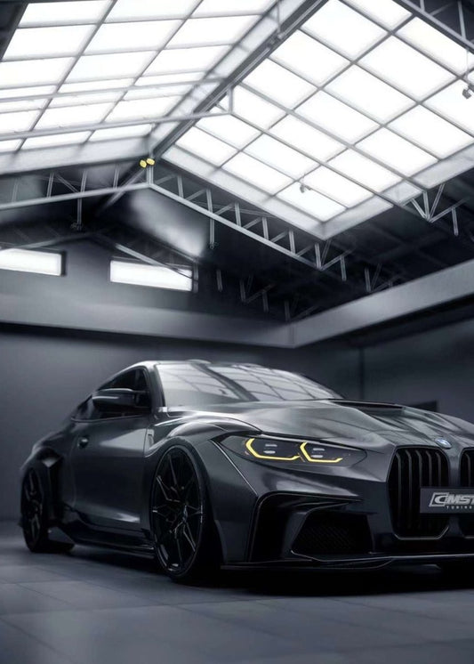 BMW M4 / M4C / M4CS G82 2021 ON (This product is desigend to work with the "CMST Bumper Kit" only, it does not fit the OEM Bumper.) with Aftermarket Parts - Carbon Fiber & FRP Widebody Wheel Arches from CMST Tuning