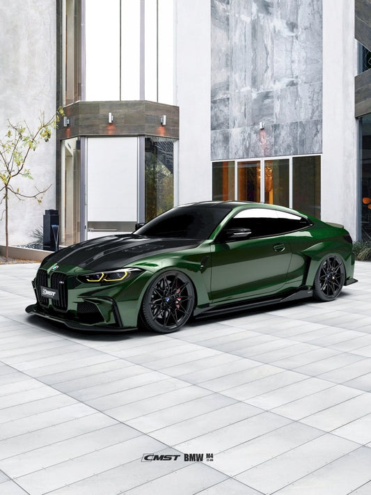 BMW M4 / M4C / M4CS G82 2021 ON (This product is desigend to work with the "CMST Bumper Kit" only, it does not fit the OEM Bumper.) with Aftermarket Parts - Carbon Fiber & FRP Widebody Wheel Arches from CMST Tuning