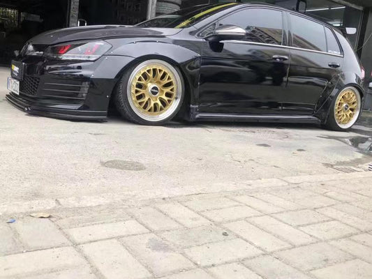 Volkswagen Golf R GTI Base MK7 MK7.5 2015-2021 (designed to be installed together with CMST widebody wide skirts) with Aftermarket Parts - Widebody Style Wheel Arches Carbon Fiber / FRP from CMST Tuning