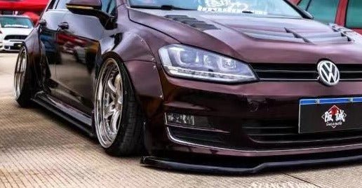Volkswagen Golf R GTI Base MK7 MK7.5 2015-2021 (designed to be installed together with CMST widebody wide skirts) with Aftermarket Parts - Widebody Style Wheel Arches Carbon Fiber / FRP from CMST Tuning