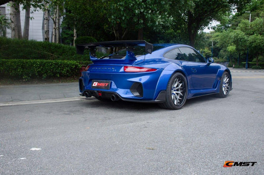 Porsche 991 991.1 911 Carerra Base/S/T 2012 2013 2014 2015 2016 & 991 991.2 911 Carerra Base/S/T 2017 2018 2019 with Aftermarket Parts - Classic Style Widebody Wheel Arches Carbon Fiber / FRP from CMST Tuning