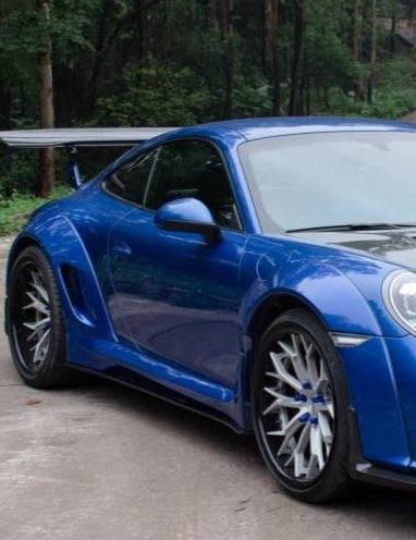 Porsche 991 991.1 911 Carerra Base/S/T 2012 2013 2014 2015 2016 & 991 991.2 911 Carerra Base/S/T 2017 2018 2019 with Aftermarket Parts - Classic Style Widebody Wheel Arches Carbon Fiber / FRP from CMST Tuning