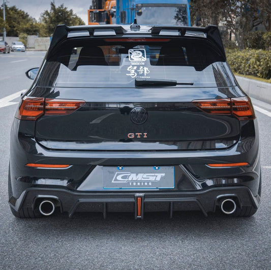 Volkswagen Golf GTI MK8 2022-ON with Aftermarket Parts - Pre-preg Carbon Fiber/FRP Rear Diffuser from CMST Tuning