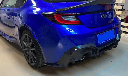 Subaru BRZ ZD8 2022 2023 2024 & Toyota GR86 ZN8 2022 2023 2024 with Aftermarket Parts - AD Style Rear Diffuser Carbon Fiber / FRP from EPR USA