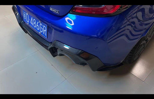 Subaru BRZ ZD8 2022 2023 2024 & Toyota GR86 ZN8 2022 2023 2024 with Aftermarket Parts - AD Style Rear Diffuser Carbon Fiber / FRP from EPR USA