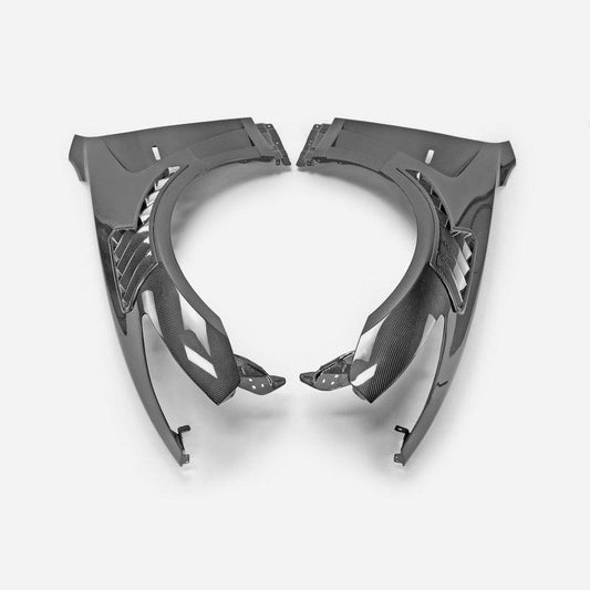EPR Carbon Fiber EPA ATTK type front vented fender (with upper vent) for Infiniti G37 Coupe - Performance SpeedShop