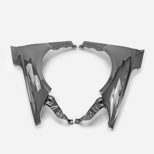 Honda Civic Type-R FL5 2023 2024 with Aftermarket Parts - Front Fender Carbon Fiber / FRP from EPR USA