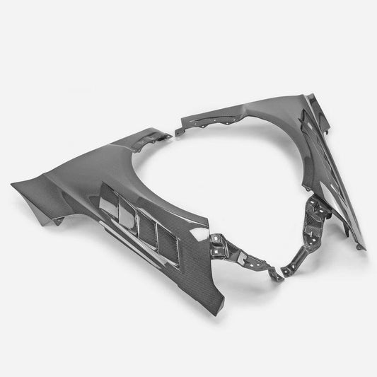 Honda Civic Type-R FL5 2023 2024 with Aftermarket Parts - Front Fender Carbon Fiber / FRP from EPR USA