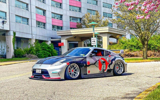 Nissan 370Z Nismo Sport Touring Base Fairlady Z Z34 2009 2010 2011 2012 2013 2014 2015 2016 2017 2018 2019 2020 with Aftermarket Parts - EPA Front Fenders Carbon Fiber from EPR USA