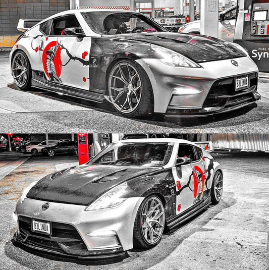 Nissan 370Z Nismo Sport Touring Base Fairlady Z Z34 2009 2010 2011 2012 2013 2014 2015 2016 2017 2018 2019 2020 with Aftermarket Parts - EPA Front Fenders Carbon Fiber from EPR USA