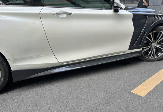 EPR Carbon Fiber EPA V1 Type side skirt for Infiniti Q60 CV37 17 onwards - Performance SpeedShop