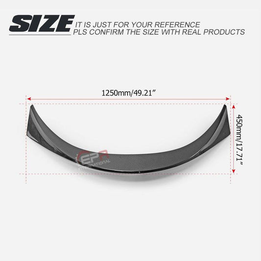 EPR Carbon Fiber HWS Type Duckbill spoiler for 19-22 Toyota Corolla Auris E210 Hatch back rear mid trunk spoiler - Performance SpeedShop