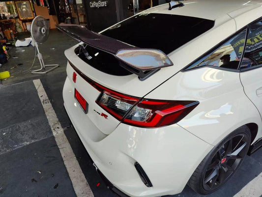 Honda Civic Type-R FL5 2023 2024 with Aftermarket Parts - Modulo Style Rear Spoiler Carbon Fiber from EPR USA