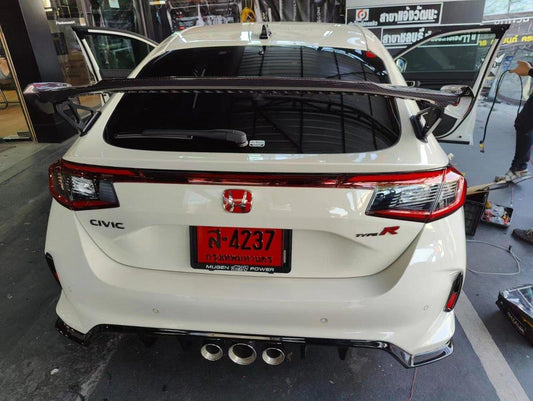 Honda Civic Type-R FL5 2023 2024 with Aftermarket Parts - Modulo Style Rear Spoiler Carbon Fiber from EPR USA
