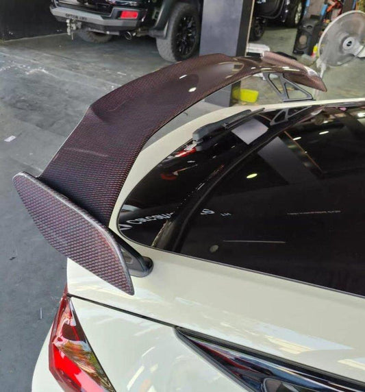 Honda Civic Type-R FL5 2023 2024 with Aftermarket Parts - Modulo Style Rear Spoiler Carbon Fiber from EPR USA