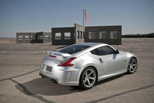 Nissan 370Z Sport Touring Base Fairlady Z Z34 Pre-Facelift 2009 2010 2011 & 370Z Sport Touring Base Fairlady Z Z34 Facelift 2012 2013 2014 2015 2016 2017 2018 2019 2020 & Nismo V1 2009 2010 2011 & Nismo V2 2012 2013 2014 2015 2016 2017 2018 2019 2020 with Aftermarket Parts - Nismo Conversion Style Rear Spoiler Carbon Fiber / FRP from EPR USA
