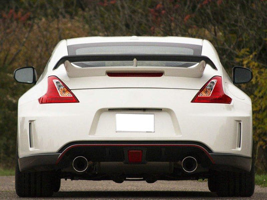 Nissan 370Z Sport Touring Base Fairlady Z Z34 Pre-Facelift 2009 2010 2011 & 370Z Sport Touring Base Fairlady Z Z34 Facelift 2012 2013 2014 2015 2016 2017 2018 2019 2020 & Nismo V1 2009 2010 2011 & Nismo V2 2012 2013 2014 2015 2016 2017 2018 2019 2020 with Aftermarket Parts - Nismo Conversion Style Rear Spoiler Carbon Fiber / FRP from EPR USA